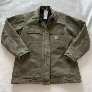 Vintage Carhartt Insulated Jacket Green Size M